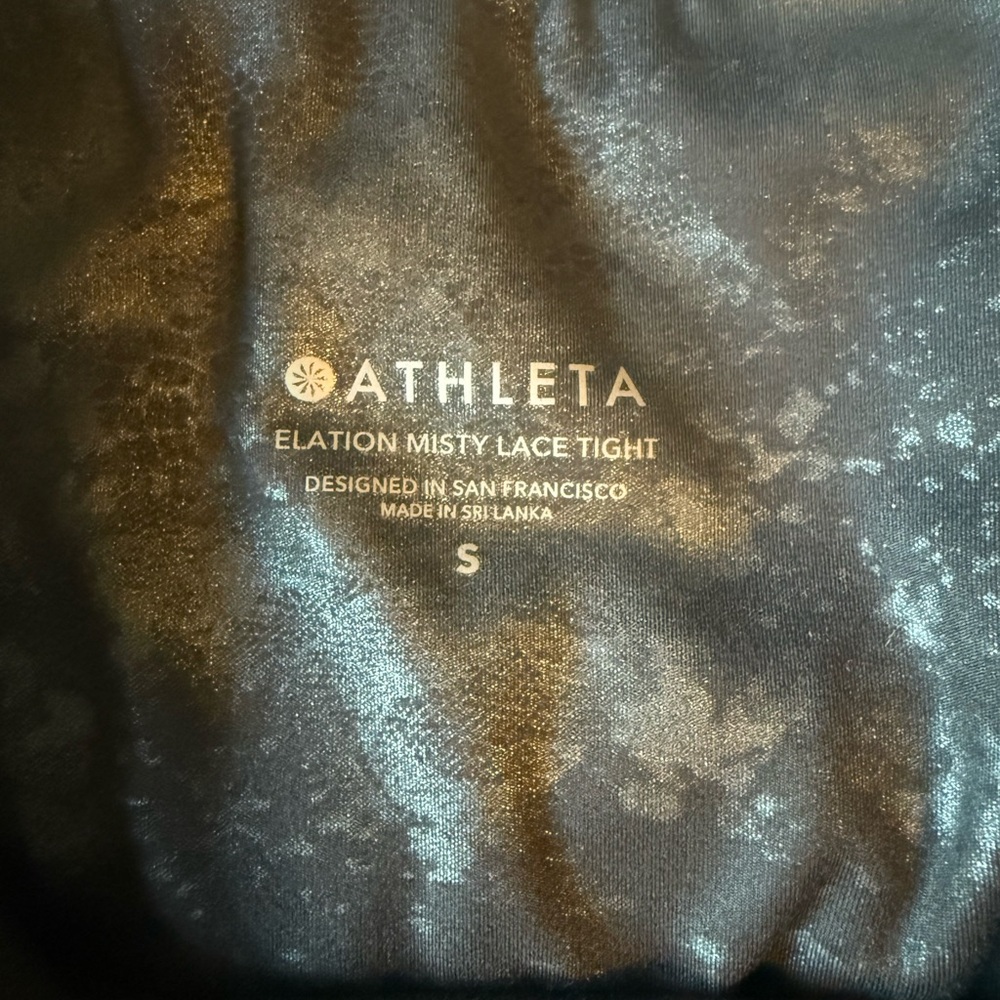 Athleta Black Performance Leggings High Waist - Picture 7 of 8